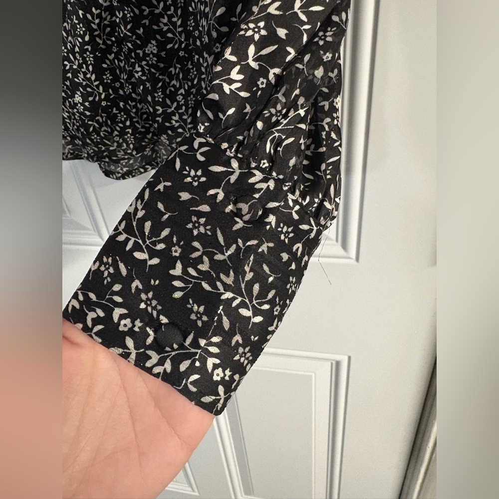 Tamara H. Black and White Floral Blouse - Picture 7 of 11